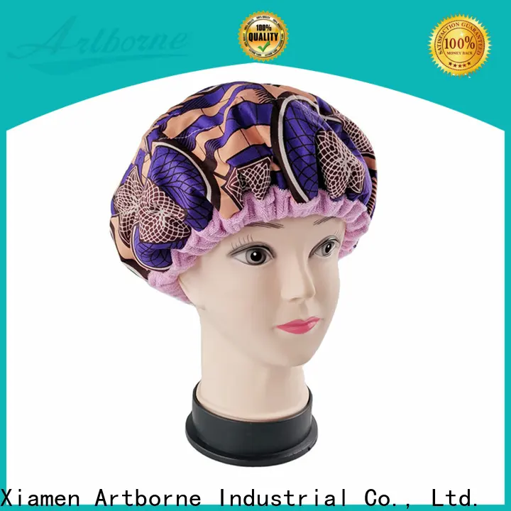 Artborne custom shower cap for deep conditioning for business for lady 1