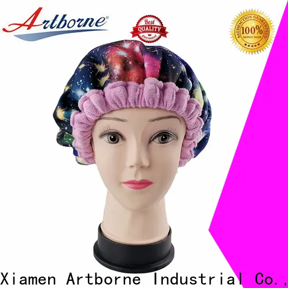 Artborne flaxseed thermal hair care hot head deep conditioning cap factory for shower 1