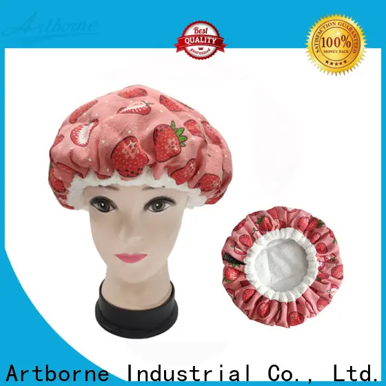 Artborne curly silk hair cap suppliers for shower 1