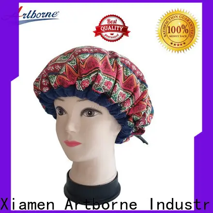 Artborne textured satin cap for business for shower 1