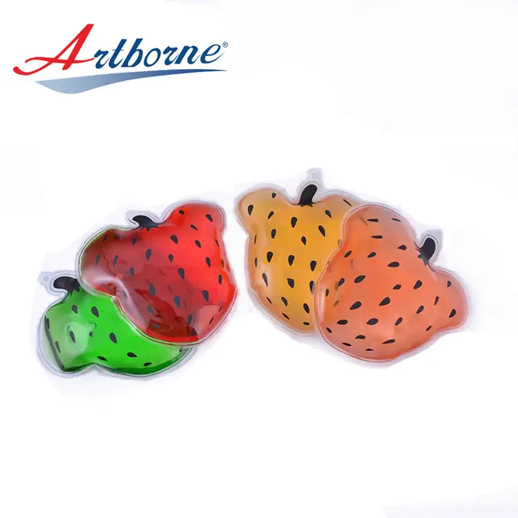 Strawberry shape customized gel hot cold pack hand warmer cold packs gel ice pack 1