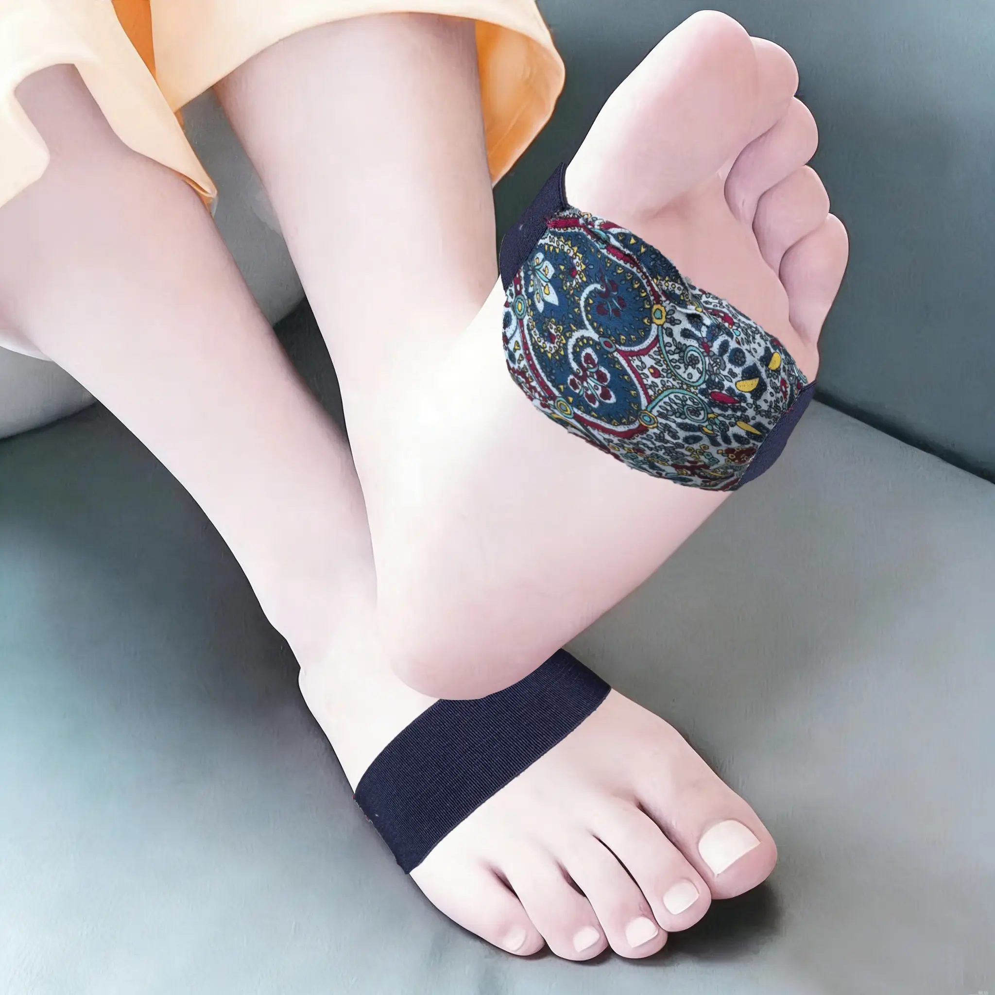 لفافة قدم ساخنة بخرز الطين للعلاج الحراري بتقنية يونغكوان للضغط الإبري لتخفيف آلام القدمين والاسترخاء 1