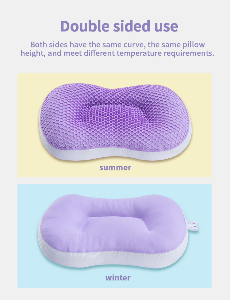 Tilpasset FP-04 Elastisk gitter Støttende Lilla Pustende Mikrofiber Honeycomb TPE pute for å sove | JLH Mattress 16