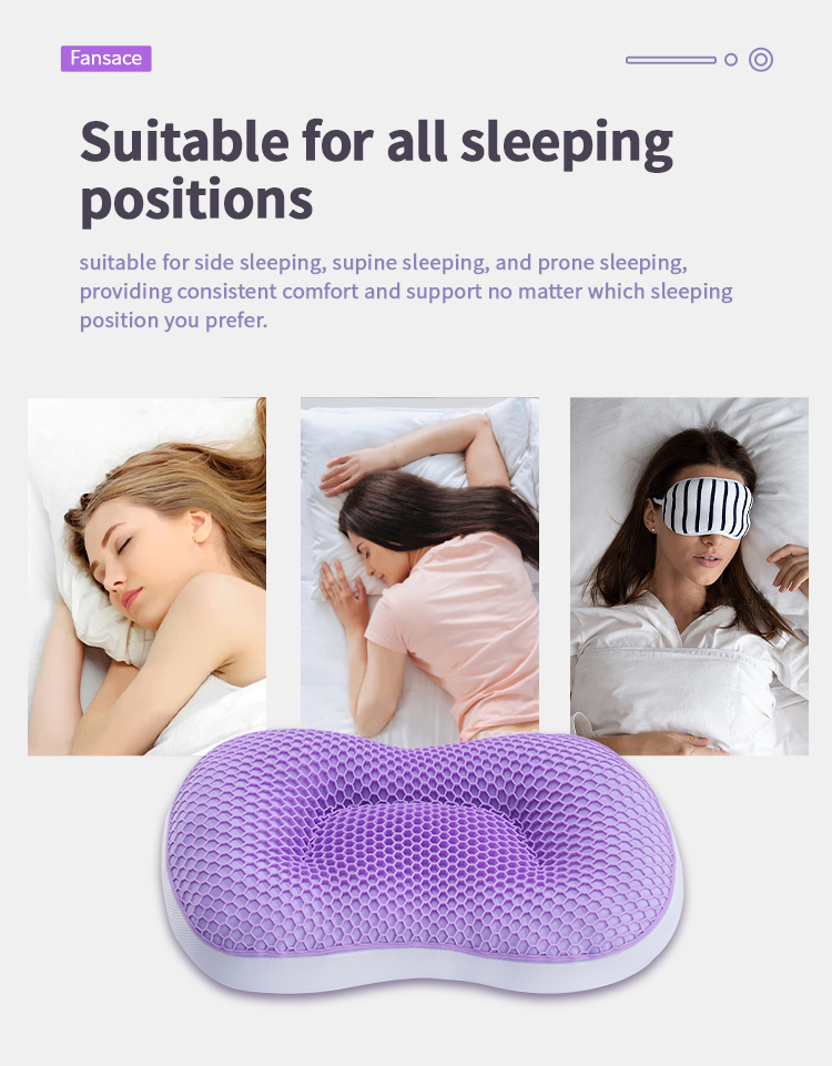 Tilpasset FP-04 Elastisk gitter Støttende Lilla Pustende Mikrofiber Honeycomb TPE pute for å sove | JLH Mattress 19