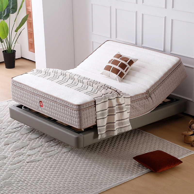 MP7 Remote control pocket spring luxury mattresses king adjustable electric smart mattress with memory foam 1