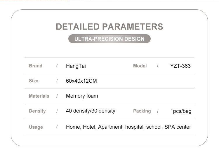 YZT-363 Wholesale Hypoallergenic Rectangle Orthopedic Anti Snore Bamboo Memory Foam Hotel Bedroom Sleeping Pillows 15