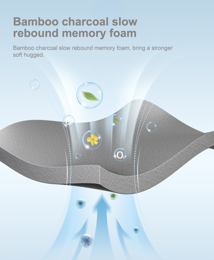 YZT-363 Wholesale Hypoallergenic Rectangle Orthopedic Anti Snore Bamboo Memory Foam Hotel Bedroom Sleeping Pillows 13