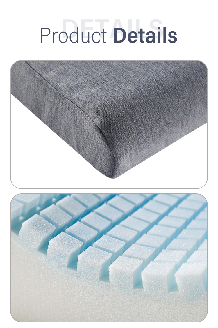 YZT-360 Hjemmeseng livmorhalspute Ergonomisk sovekomfortable minneputer i bomullsskum for lindring av nakkesmerter 19