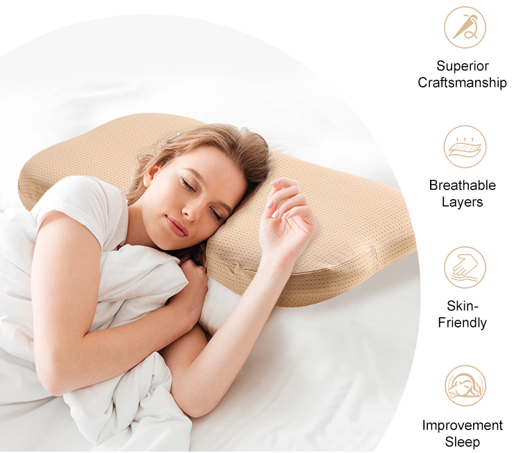 YZT-356 Comfortable For Sleeping Top Quality Breathable Silicone Pillow with Machine Washable - JLH Mattress 16