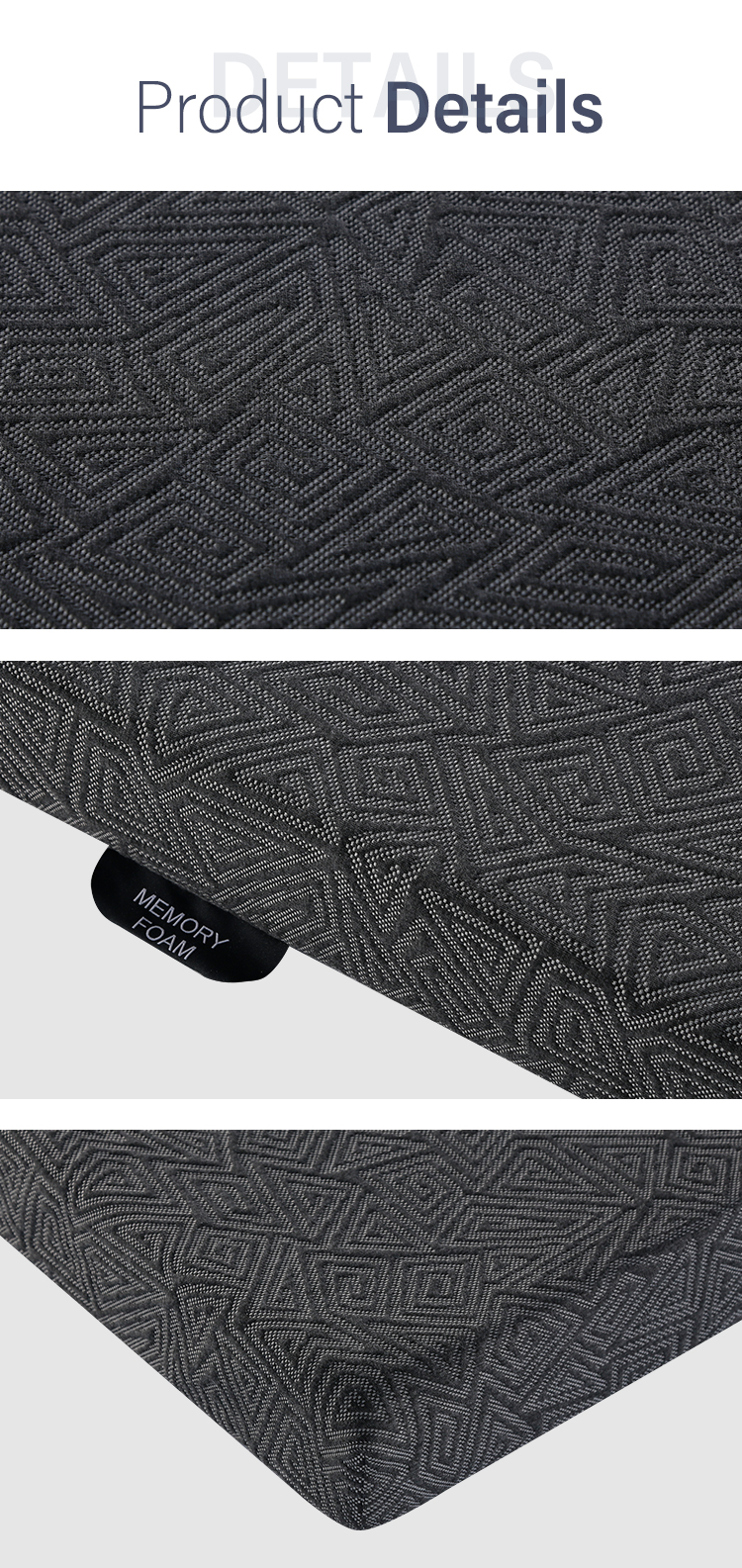 10MM-02 home-use pad mattress  memory foam bed mattress topper with high density foam - JLH Mattress 17