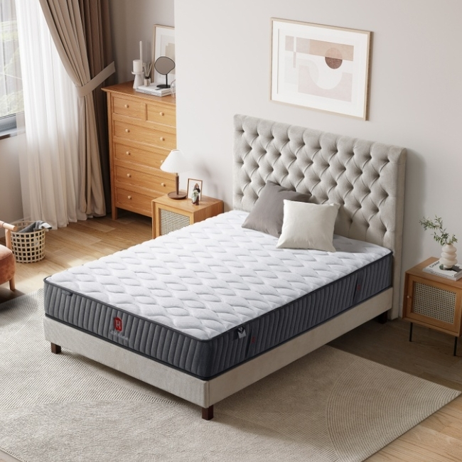 21PB-41 Wholesale Price 8-12 Inches Pocket Innerspring Spring Hybrid Hotel Bed Mattress With Box - JLH mattress 1