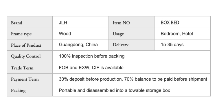 Modern Design Eco-friendly and Sustainable Solid Wood Block Board Wooden Bed Frame Classic Solid Wood Box Bed 23