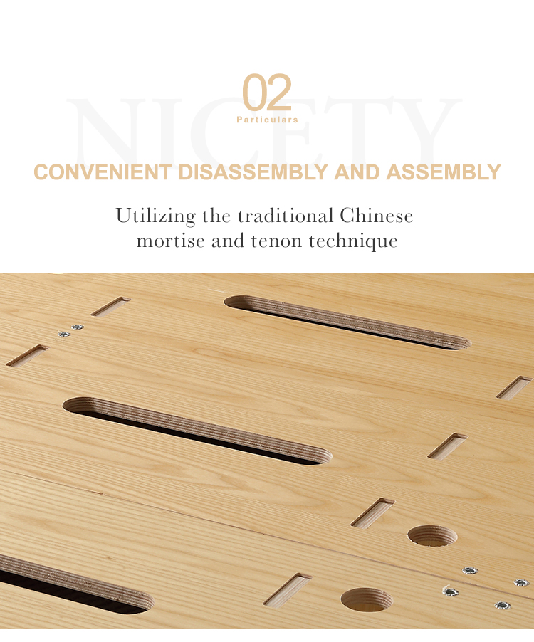 Modern Design Eco-friendly and Sustainable Solid Wood Block Board Wooden Bed Frame Classic Solid Wood Box Bed 19