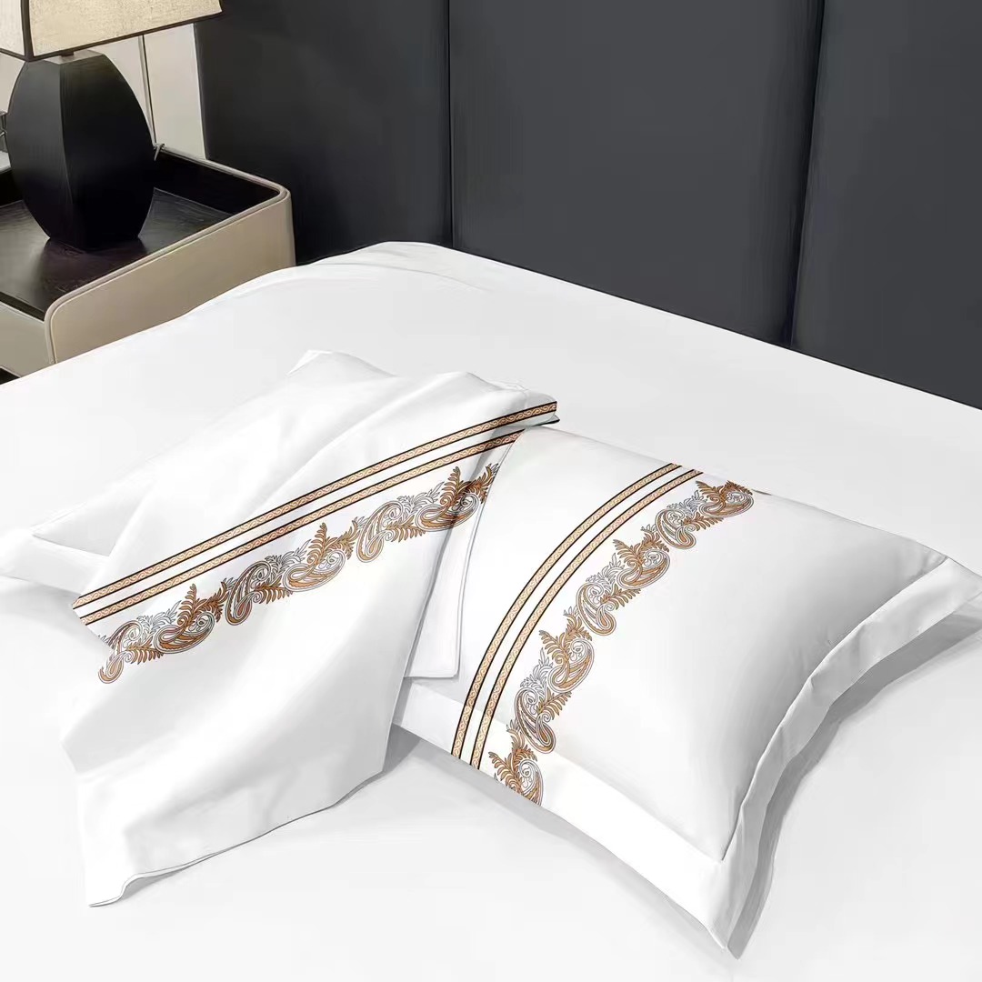 Custom Indoor Guest Room 100% Cotton White Pillowcase Star Hotel Pillows 17