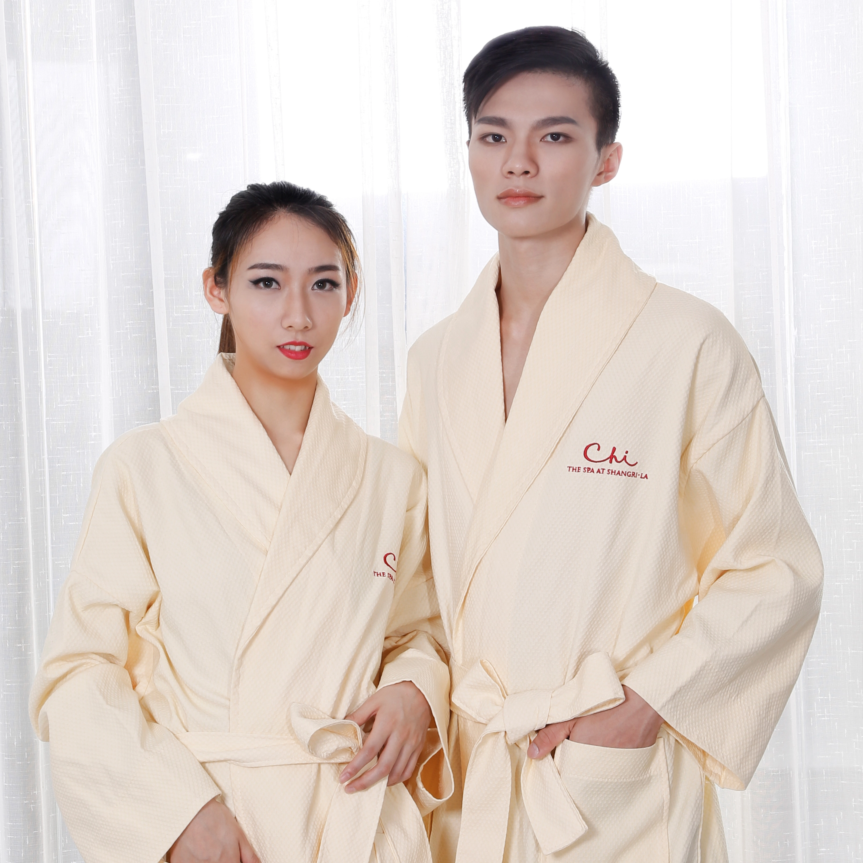 Luxury Linen Collection Man and Women 5 Star Hotel Bathrobe Spa Robe 1