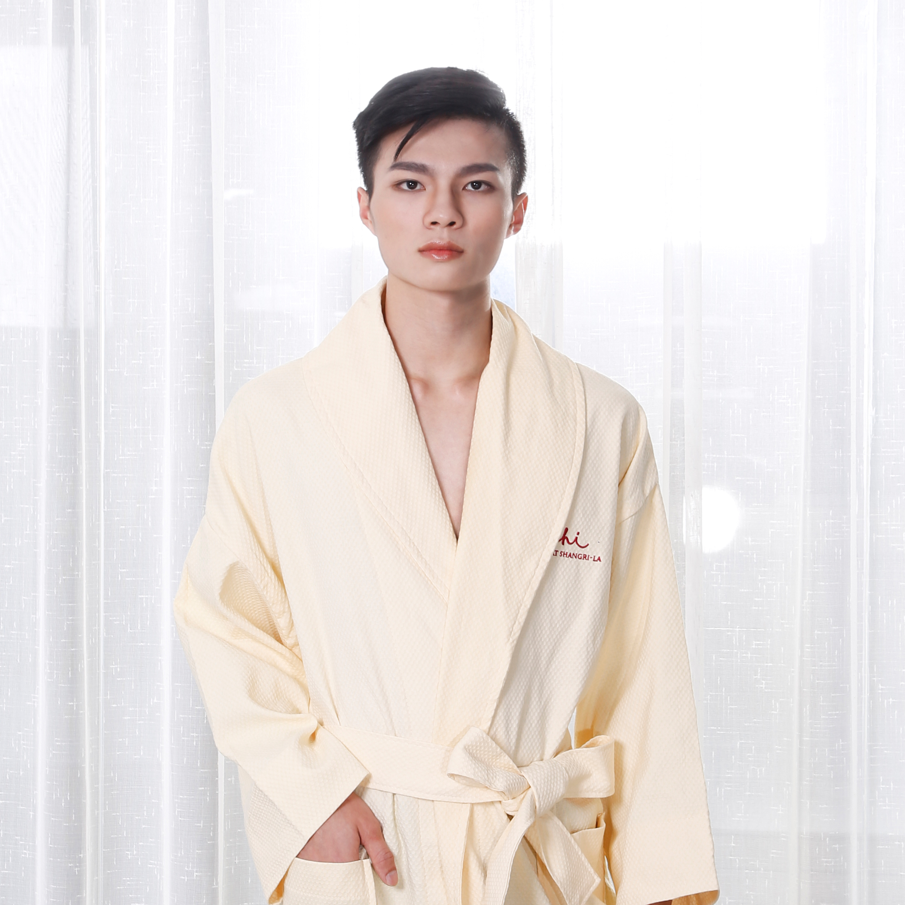 Luxury Linen Collection Man and Women 5 Star Hotel Bathrobe Spa Robe 11