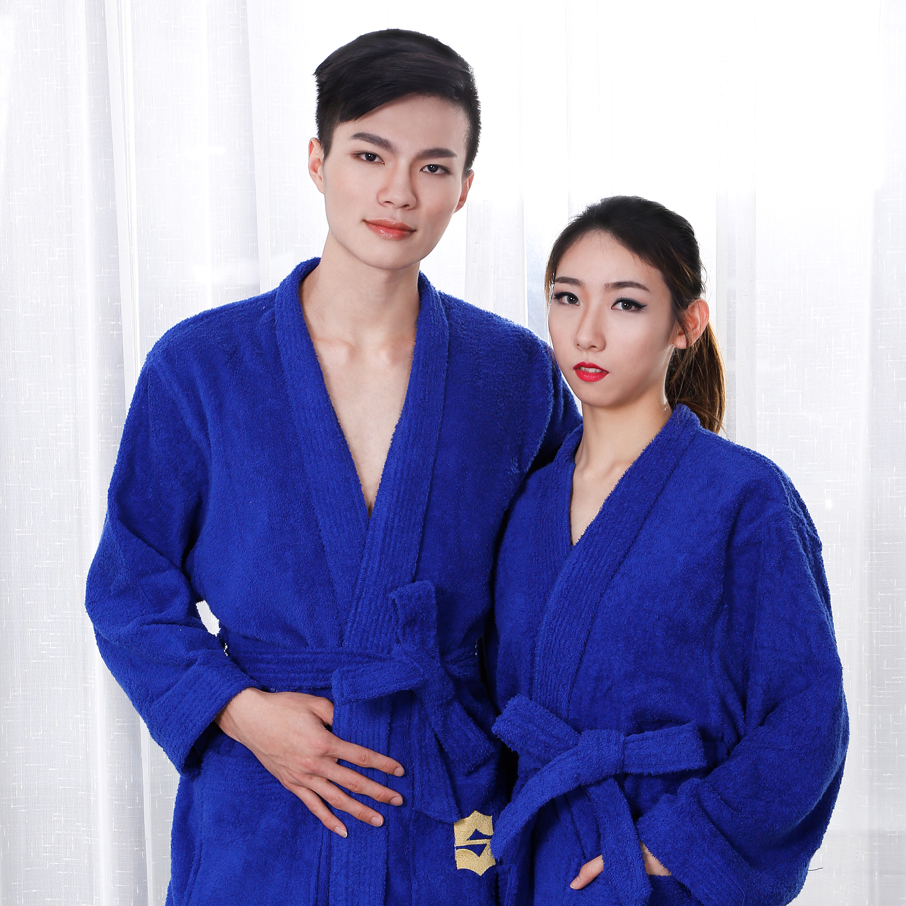Top Quality Cotton Spa Hotel Robes Towel Cotton Women Bath Robes 11