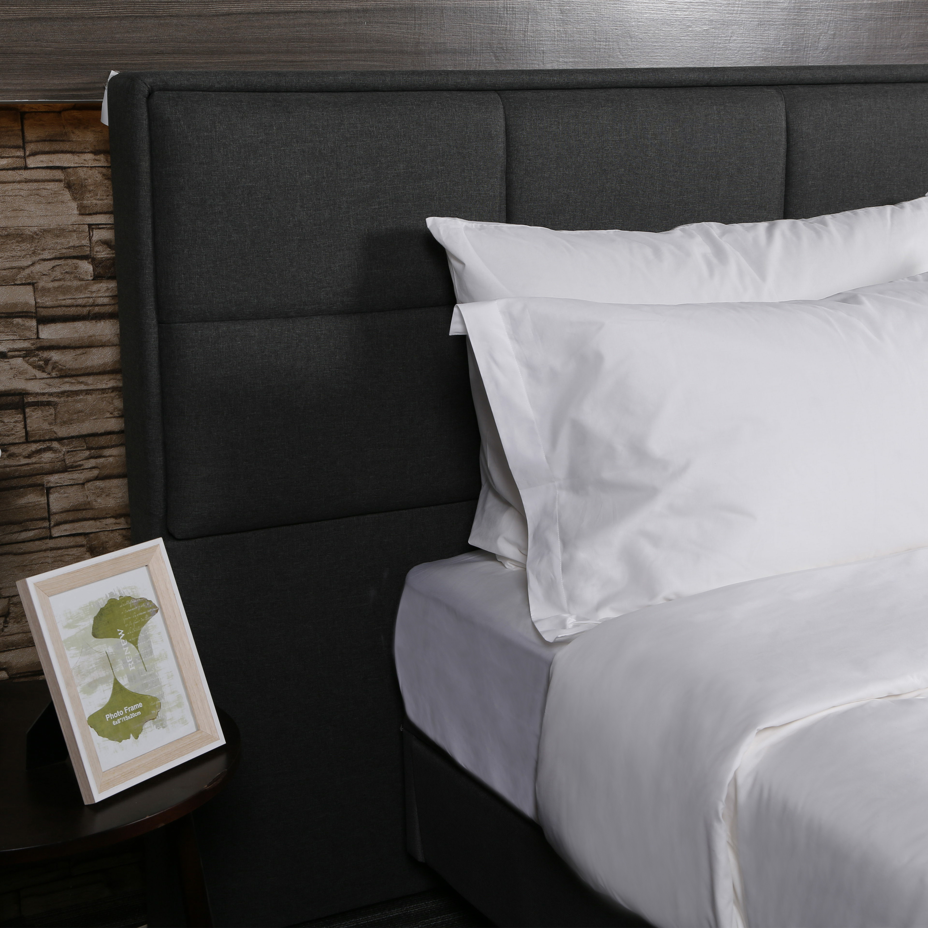 Customized High Quality Plain White 6080S 400TC 100% Cotton Sateen Hotel Bedroom Bedding Sheet Set From China 10