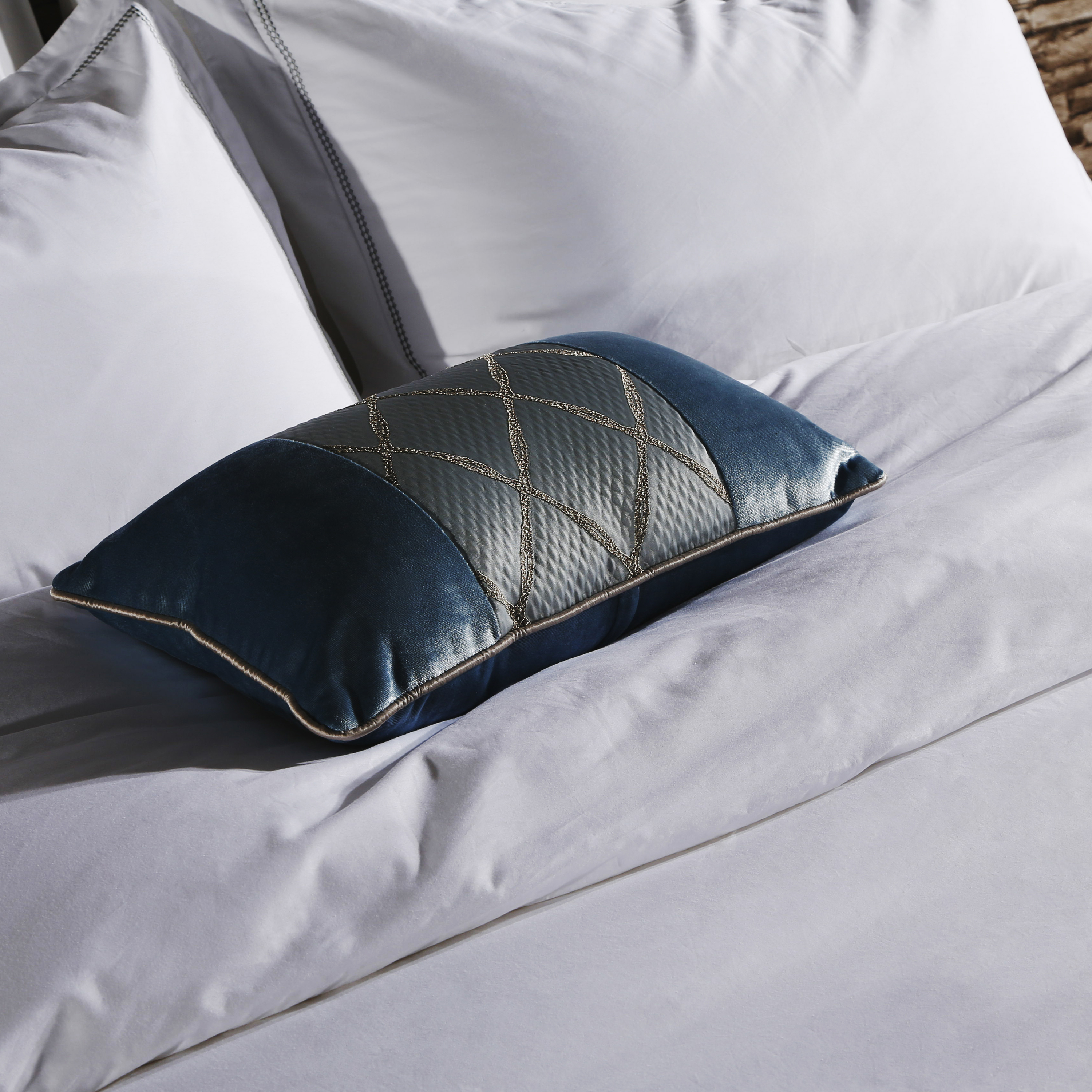 JLH Plain White 6080S Pure Cotton black Piping trim Hotel Bedroom Bedding Sheet Set 17