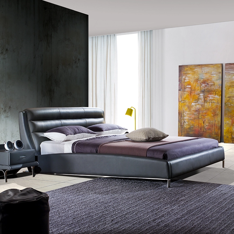 Customized MP2850ZT Modern Design Comfort Plush Double King Queen Soft Platform Leather Beds | JLH Mattress 1