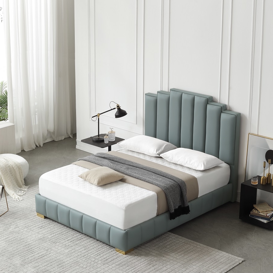 MP3619ZT Wholesale High Quality Head Board Custom Classic Leather Bed Manufacturer | JLH Mattress 7