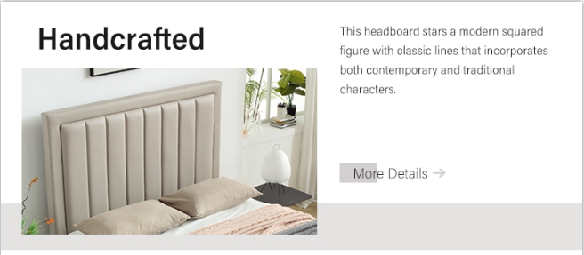 Factory Soft Bed Manufacturer MP3633ZT Modern Beige Leather Bed Bedroom Furniture Upholstered Bed Frame 8