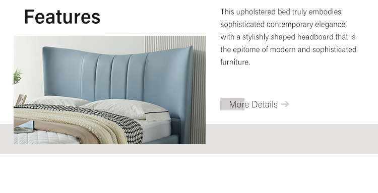 Quality MP3615ZT Hotel Wooden Bed Base Frame Luxury Super King Size Leather Bed | jlh Mattress 8