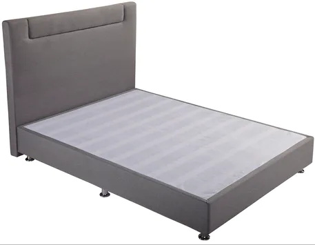 MB9904 Fabric Upholstered Full Bedroom Bed Headboard In Gray 7