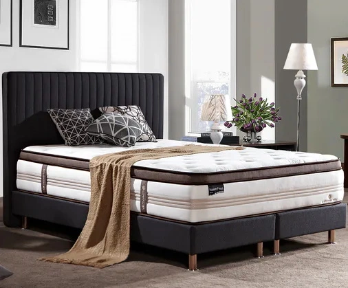 Cabecero de cama de madera maciza MB9907 OEM de calidad de hotel para el hogar 1