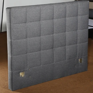 MB3375 New Design Bedroom Bed Furniture Queen Size Headboard Light Grey 1