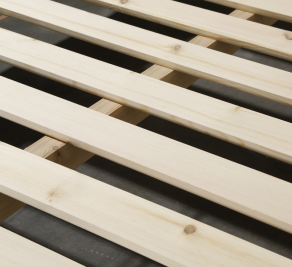 CJ-56 Easy Assembly Strong Wood Slat Support Memory Foam Bed 9