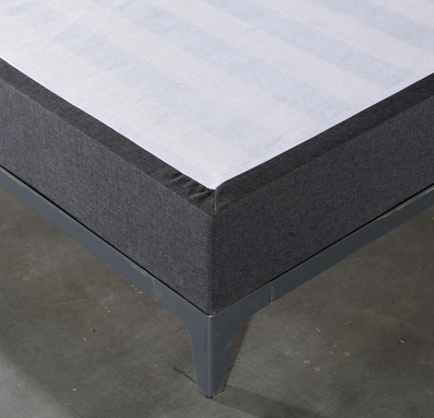 CJ-55 JLH Furniture Wood Frame With Wood Slat Support Grey Quality Beds 8