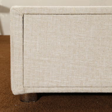 CJ-40 Storage Drawers Trong Wood Slat Support Cushion Backboard Bed 11