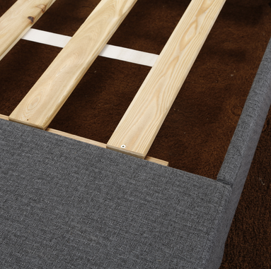 CJ-41 JLH Furniture Solid Wood Full Size Padded Bed Platform Storage Bed 8