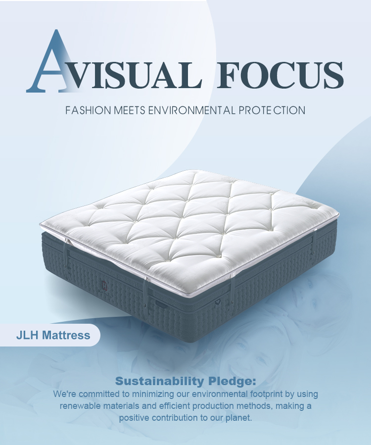 Fabbrica all'ingrosso di migliore qualità 10PB-01 Hotel Perfect Sleeper Spring Materasso Topper Rotolo in una scatola - JLH Mattress 13