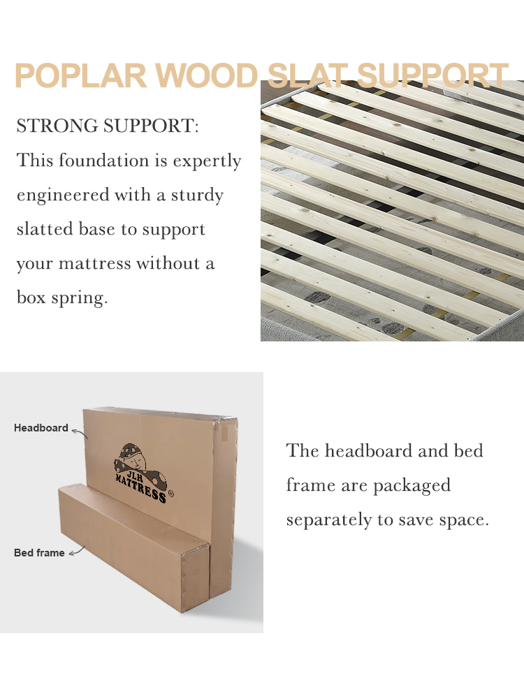 MB3663ZT 5 Star Hotel Bed Headboard Poplar Wood King Double Size Luxury Bedroom Bedding Furniture Set Velvet Fabric Bed 11