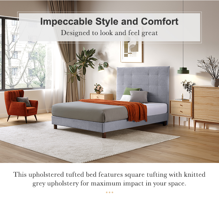 MB3663ZT 5 Star Hotel Bed Headboard Poplar Wood King Double Size Luxury Bedroom Bedding Furniture Set Velvet Fabric Bed 8