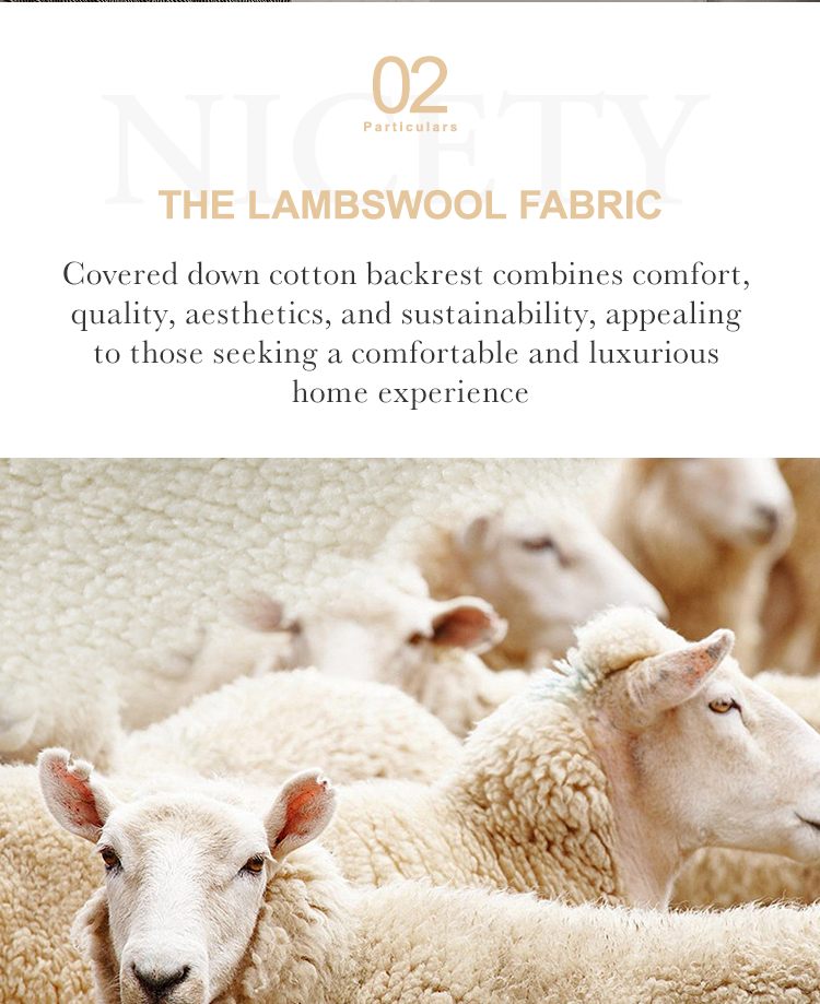 MB5159ZT Wholesale factory wooden bed frame queen lambswool fabric upholstered Tufting headboard platform soft beds 10