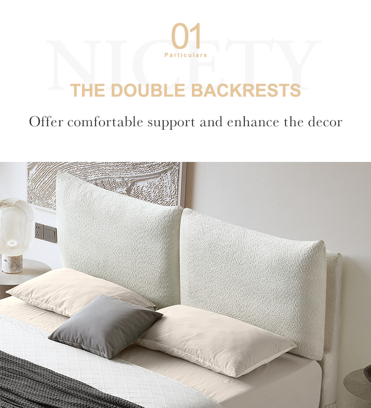 MB3682ZT Beige Gas Lift Up Storage Platform Box Bed Frame Upholstered Queen Size Beds with Tufted Headboard 10