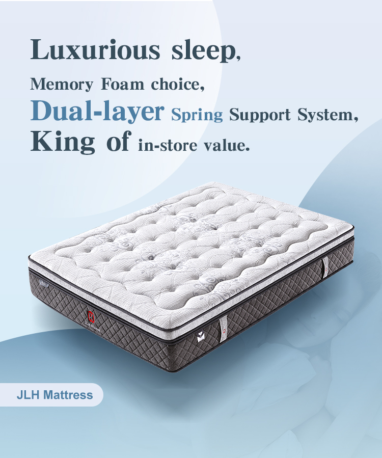 Matelas à ressorts souples King Size à usage commercial 47AA-22, matelas hybride à ressorts ensachés à 7 zones de qualité supérieure 15