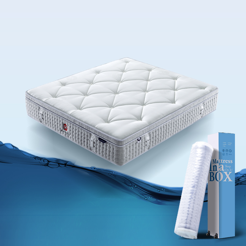 34PD-14 Hypo-allergenic luxury design Bio-Based memory foam hybrid mattresses 5 zone spring mattresses for bedroom 2