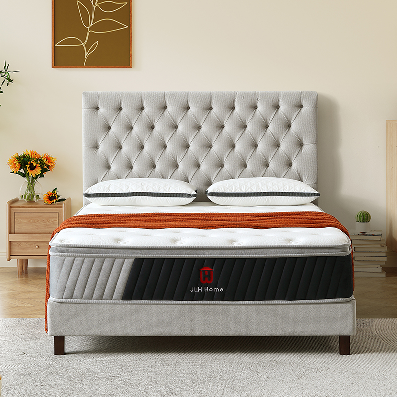 Matelas à ressorts ensachés personnalisé 34PB-43 enroulé dans une boîte, facile à emballer, OEM/ODM, matelas d&39;hôtel double, queen, king size 4