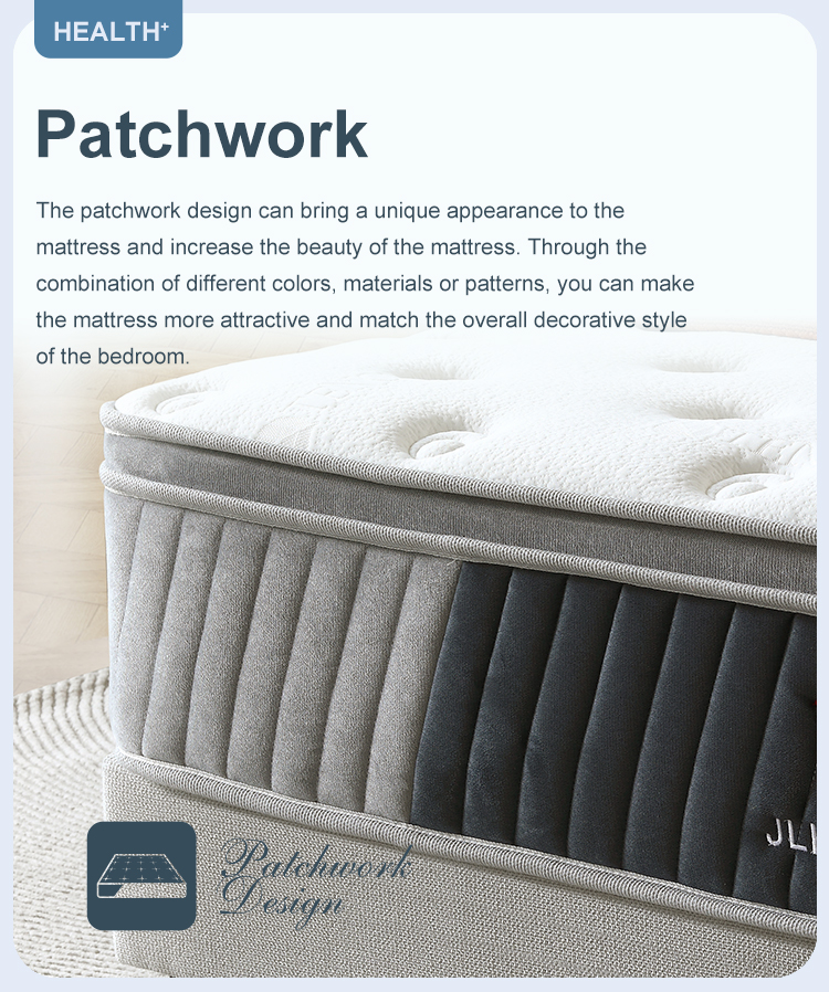 Matelas à ressorts ensachés personnalisé 34PB-43 enroulé dans une boîte, facile à emballer, OEM/ODM, matelas d&39;hôtel double, queen, king size 12