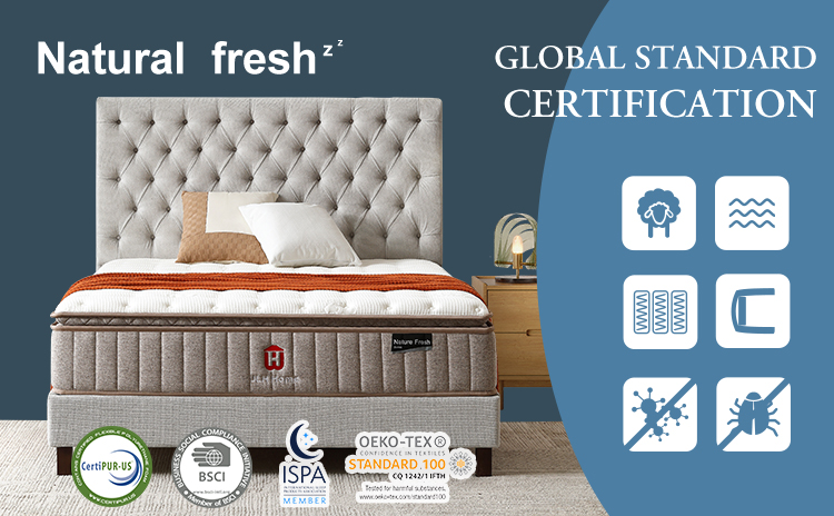 JLH Mattress - Fabricante de colchones enrollables con resortes de 13 pulgadas y bolsas 32PB-28 para hoteles y hogares de Foshan 20