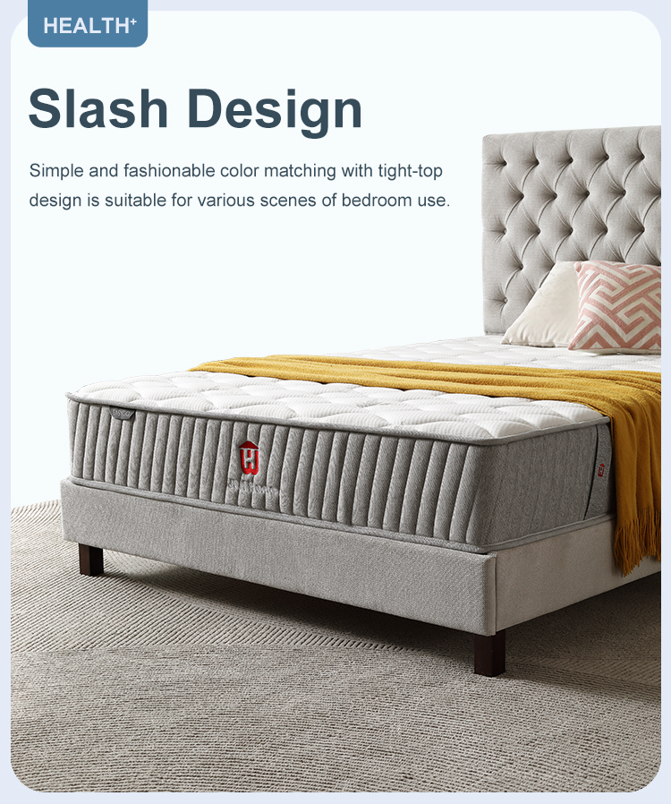 JLH Mattress - Высококачественный трикотажный материал цена FOB гостиничный пружинный матрас 21PB-39 плотный верх матрасы с карманными пружинами 19