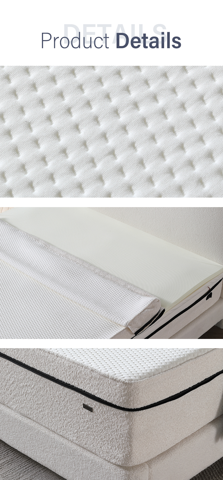 00PH-01China Manufacturer Adjustable Smart Electric Massage Mattress Luxury Pocket Spring Bed High End Mattresses 17