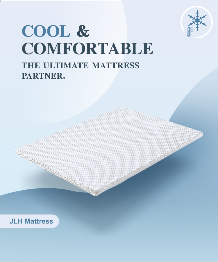 5MT-01 Queen King Size Cool Mattress Furniture Ice Silk Fabric Home or Hotel Bedroom Mattress Topper Memory Foam 8