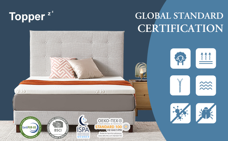 5FT-01 Factory Direct Compressed Hypo-allergenic Hotel Bed Mattress Foldaway Gel Memory Foam Mattress Topper 19