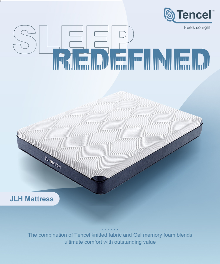 34PF-02 Factory Wholesale Popular 5 Star Hotel Mattress 10 Inch Sleeping Air Memory Foam Hybrid Mattress Manufacturer 8