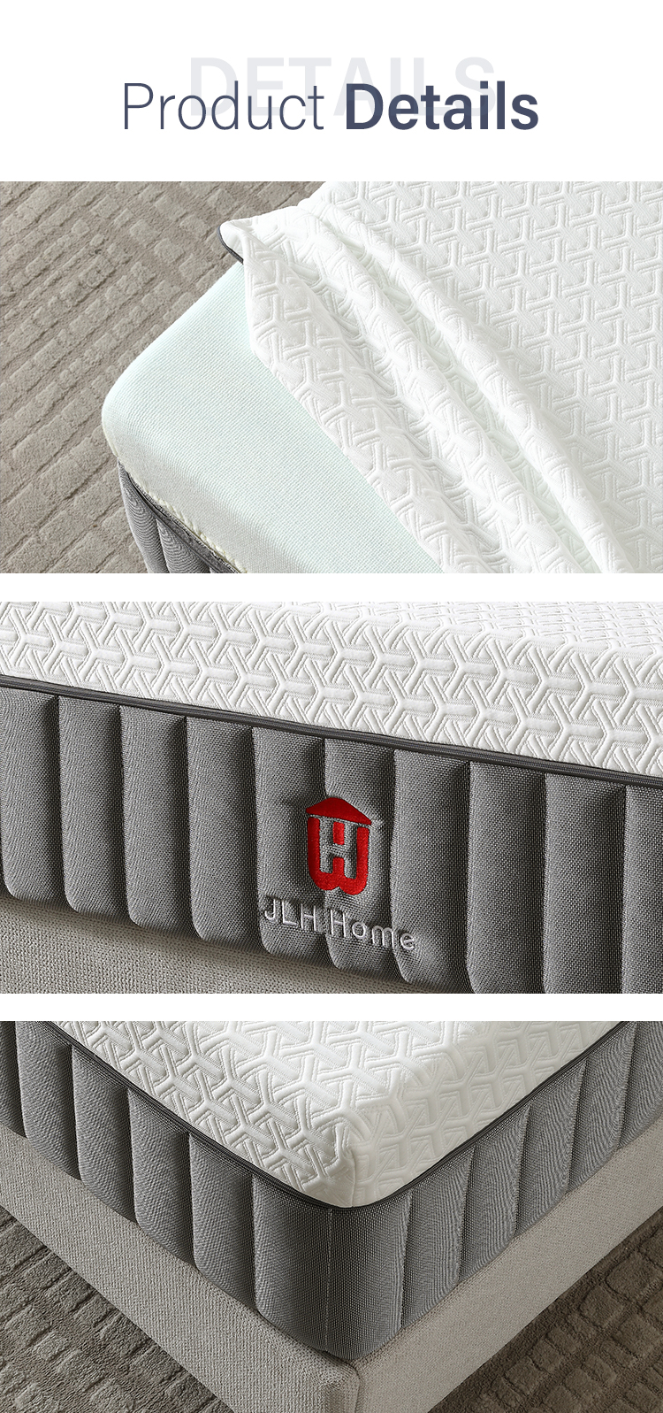 30GM-02 12 inch mattresses manufacturers from China luxury high density viscose latex memory foam mattress for sale 20